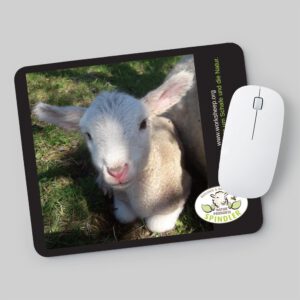 Mauspad mit Lamm-Motiv – Schafdesign für Büro und Homeoffice