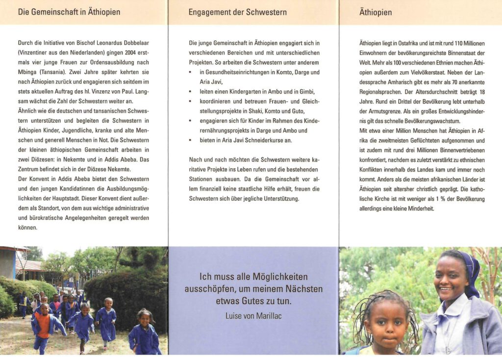 Geschichte zur Entstehung der Mission in Äthopien der Vinzentiner