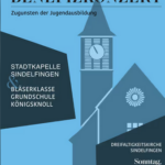 Plakat Benefizkonzert in der Dreifaltigkeitskirche Sindelfingen zugunsten der Jugendausbildung